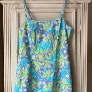 Lilly Pulitzer Women Strappy Stretch Shift Dress-Very Good Condition